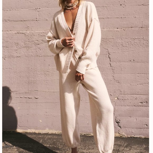 BEST Free People Hailee Cardi Set - Powder Sand - Picture 5 of 10